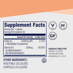 Vimergy 5-MTHF 60 Capsulas