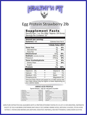 HEALTHY N FIT - Healthy N Fit 100% EGG PROTEIN Strawberry 908Gr. - The Red Vitamin MX - Suplementos Alimenticios - {{ shop.shopifyCountryName }}