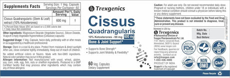 TRAXGENICS - Trexgenics CISSUS QUADRANGULARIS 60 Capsulas - The Red Vitamin MX - Suplementos Alimenticios - {{ shop.shopifyCountryName }}