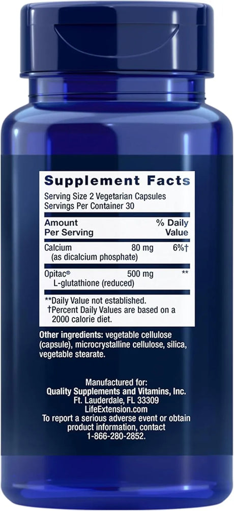 LIFE EXTENSION - Life Extension Glutathione 500Mg. 60 Capsulas - The Red Vitamin MX - Suplementos Alimenticios - {{ shop.shopifyCountryName }}
