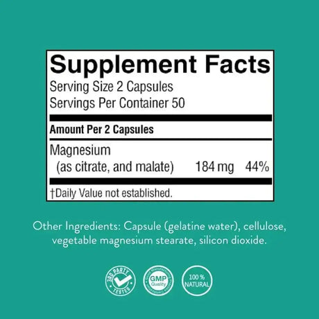 NATURES SUNSHINE - Nature’s Sunshine Magnesium Complex 100 Capsulas - The Red Vitamin MX - Suplementos Alimenticios - {{ shop.shopifyCountryName }}