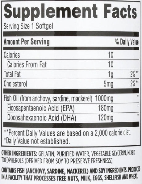 365 - 365 by Whole Foods Market Oil Fish 1000Mg. 100 Capsulas Blandas 2 Pack - The Red Vitamin MX - Suplementos Alimenticios - {{ shop.shopifyCountryName }}