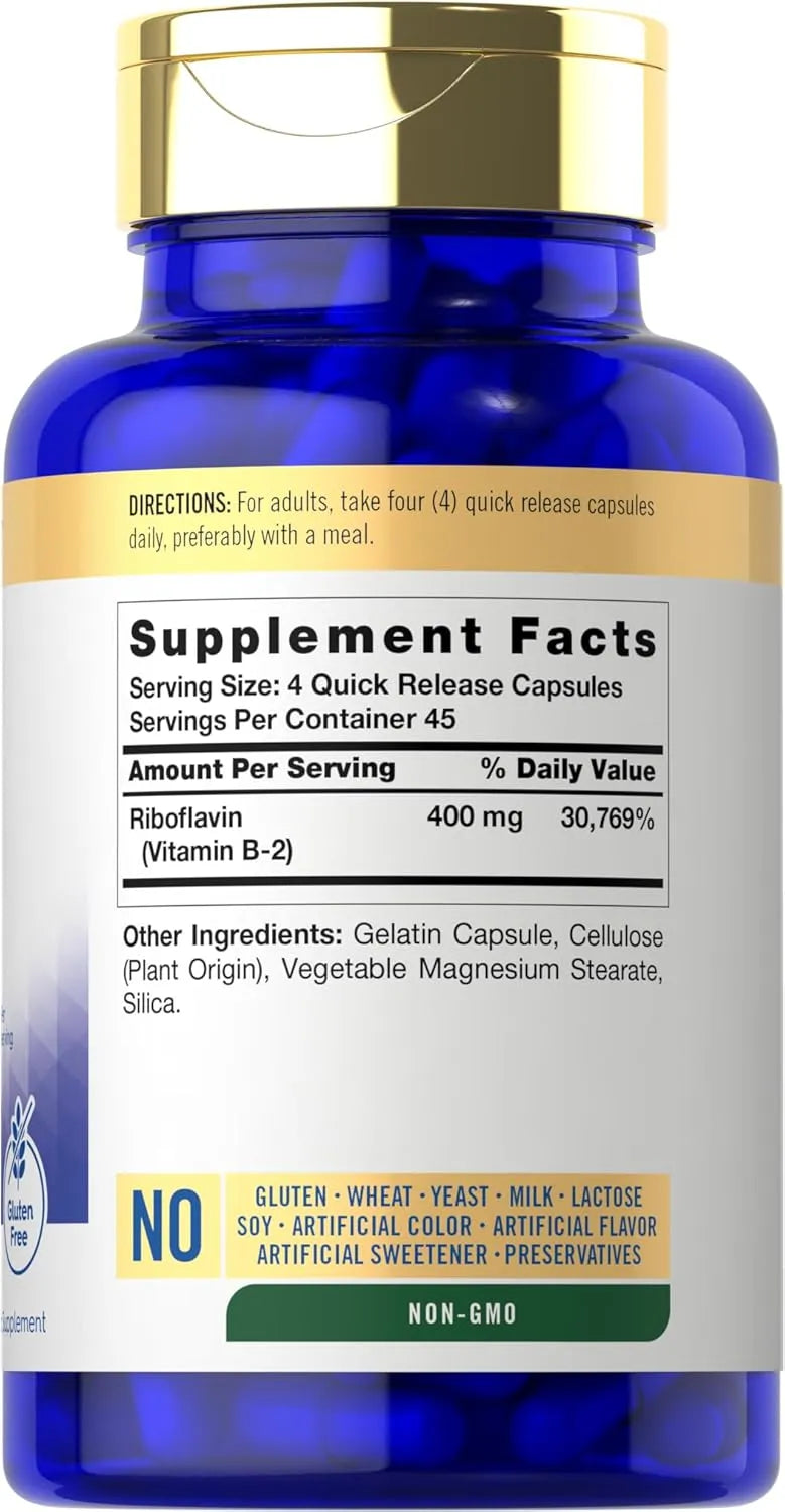 CARLYLE - Carlyle Vitamin B-2 400Mg. 180 Capsulas - The Red Vitamin MX - Suplementos Alimenticios - {{ shop.shopifyCountryName }}