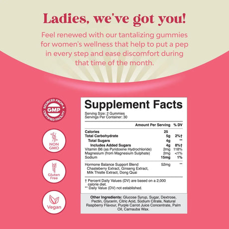 NATURES CRAFT - Natures Craft Hormone Balance for Women Gummies 60 Gomitas 2 Pack - The Red Vitamin MX - Suplementos Alimenticios - {{ shop.shopifyCountryName }}