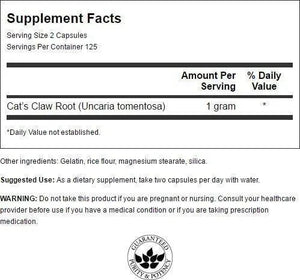 SWANSON - Swanson Full Specturm Cat's Claw Antioxidant Support 500Mg. 250 Capsulas - The Red Vitamin MX - Suplementos Alimenticios - {{ shop.shopifyCountryName }}