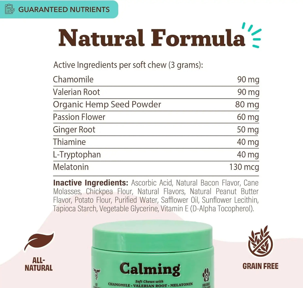 NATURAL DOG - Natural Dog Company Calming Chews for Dogs 90 Masticables - The Red Vitamin MX - Relajantes Para Perros - {{ shop.shopifyCountryName }}