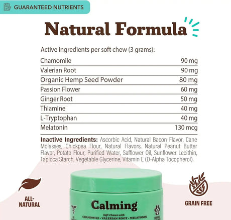 NATURAL DOG - Natural Dog Company Calming Chews for Dogs 90 Masticables - The Red Vitamin MX - Relajantes Para Perros - {{ shop.shopifyCountryName }}