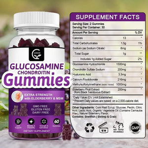 GORNVB - GORNVB Glucosamine Chondroitin Gummies 60 Gomitas 2 Pack - The Red Vitamin MX - Suplementos Alimenticios - {{ shop.shopifyCountryName }}