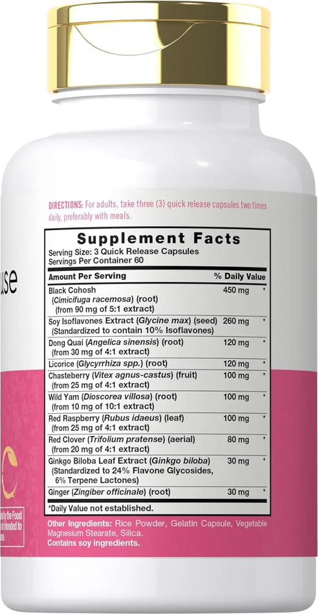 CARLYLE - Carlyle Menopause Supplement for Women 180 Capsulas - The Red Vitamin MX - Suplementos Alimenticios - {{ shop.shopifyCountryName }}