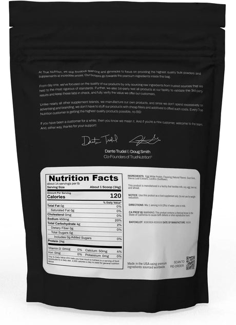 TRUE NUTRITION - True Nutrition French Vanilla Egg White Protein Powder 454Gr. - The Red Vitamin MX - Suplementos Alimenticios - {{ shop.shopifyCountryName }}