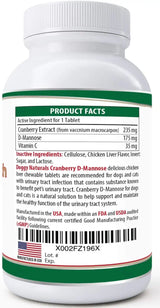 DOGGY NATURALS - Doggy Naturals Cranberry D-Mannose for Dogs and Cats Urinary Tract 60 Tabletas Masticables - The Red Vitamin MX - Salud De Tracto Urinario Para Perros - {{ shop.shopifyCountryName }}