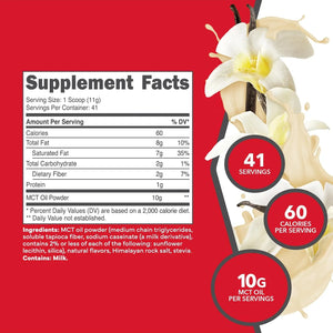 KETOLOGIC - Ketologic MCT Oil Powder French Vanilla 454Gr. - The Red Vitamin MX - Suplementos Alimenticios - {{ shop.shopifyCountryName }}