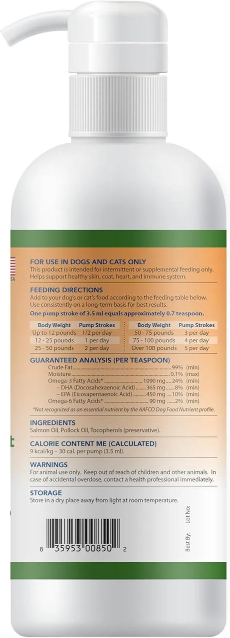 GRIZZLY PET PRODUCTS - Grizzly Pet Products Omega Health Liquid Omega-3 for Dogs and Cats 473Ml. - The Red Vitamin MX - Aceite De Pescado Para Perros - {{ shop.shopifyCountryName }}