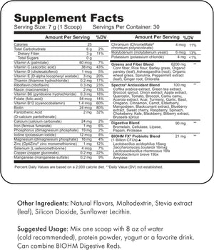 BIOHM - BIOHM Digestive Greens Powder 30 Servicios Berry Flavor 210Gr. - The Red Vitamin MX - Suplementos Alimenticios - {{ shop.shopifyCountryName }}