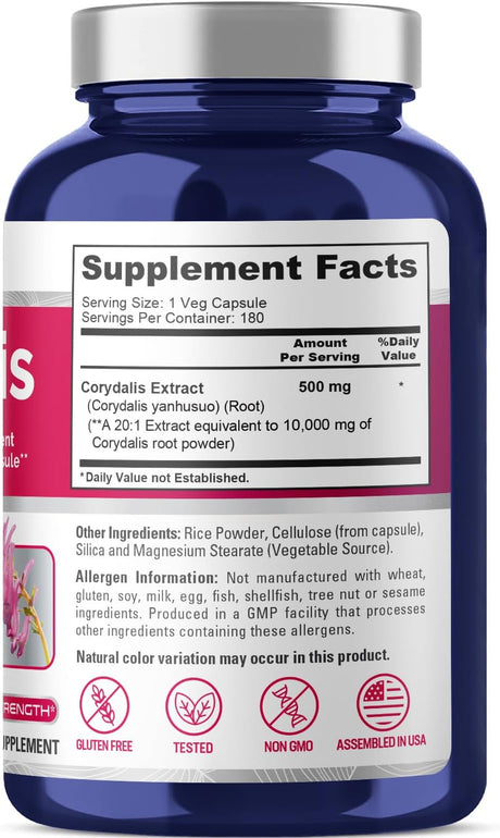 NusaPure Corydalis 10,000Mg. 180 Capsulas