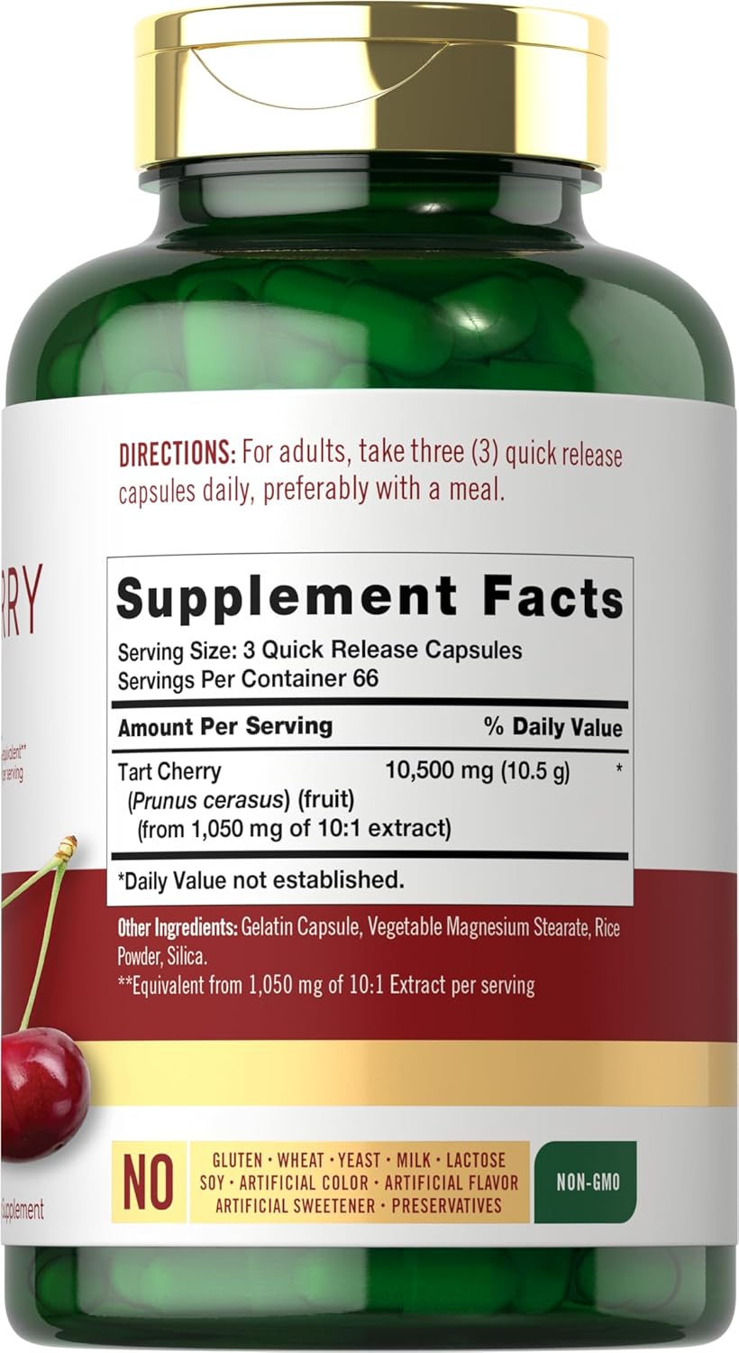 Carlyle Tart Cherry 10,500Mg. 200 Capsulas