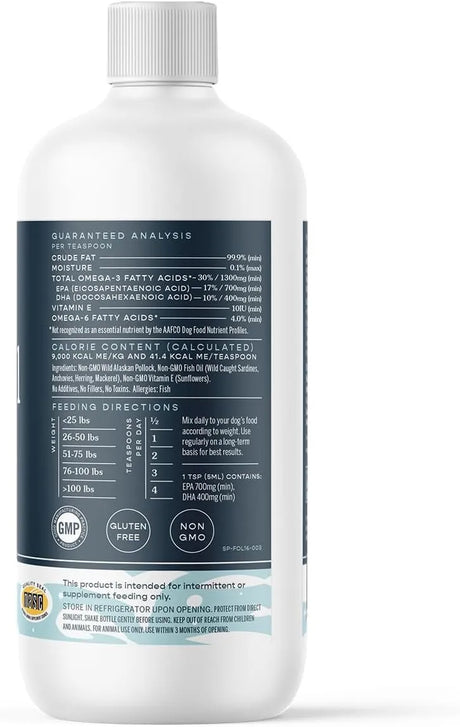 FERA PETS - Fera Pet Organics Omega 3 Wild Caught Fish Oil for Dogs & Cats 16 Fl.Oz. - The Red Vitamin MX - Aceite De Pescado Para Perros - {{ shop.shopifyCountryName }}