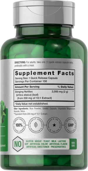 HORBAACH - Horbaach Stinging Nettle 2000Mg. 150 Capsulas - The Red Vitamin MX - Suplementos Alimenticios - {{ shop.shopifyCountryName }}