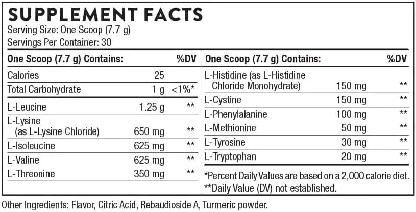 THORNE RESEARCH - THORNE Amino Complex EAA and BCAA Powder 30 Servicios Lemon Flavor 231Gr. - The Red Vitamin MX - Suplementos Alimenticios - {{ shop.shopifyCountryName }}