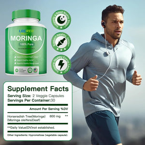 LOCRED - LOCRED Moringa Powder 60 Capsulas - The Red Vitamin MX - Suplementos Alimenticios - {{ shop.shopifyCountryName }}