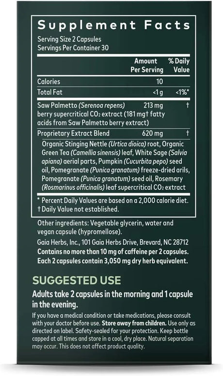 GAIA HERBS - Gaia Herbs Prostate Health 60 Capsulas - The Red Vitamin MX - Suplementos Alimenticios - {{ shop.shopifyCountryName }}