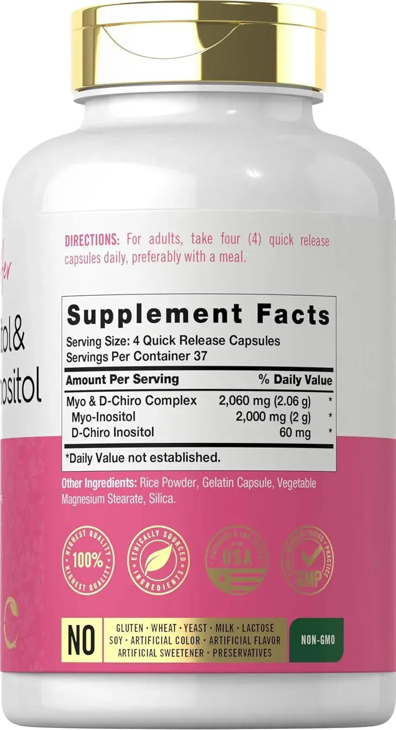 CARLYLE - Carlyle Myo-Inositol and D-Chiro Inositol 2060Mg. 150 Capsulas - The Red Vitamin MX - Suplementos Alimenticios - {{ shop.shopifyCountryName }}