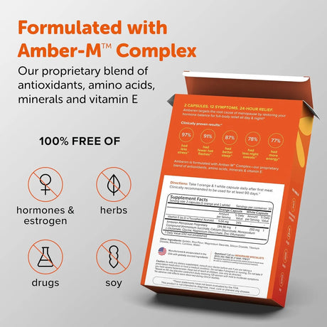 AMBEREN - Amberen: Safe Multi-Symptom Menopause Relief 180 Capsulas - The Red Vitamin MX - Suplementos Alimenticios - {{ shop.shopifyCountryName }}