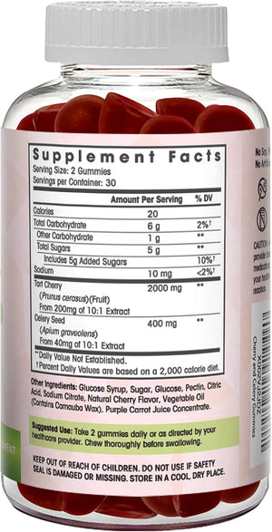 Flamingo Supplements Tart Cherry Gummies 2000Mg. 60 Gomitas