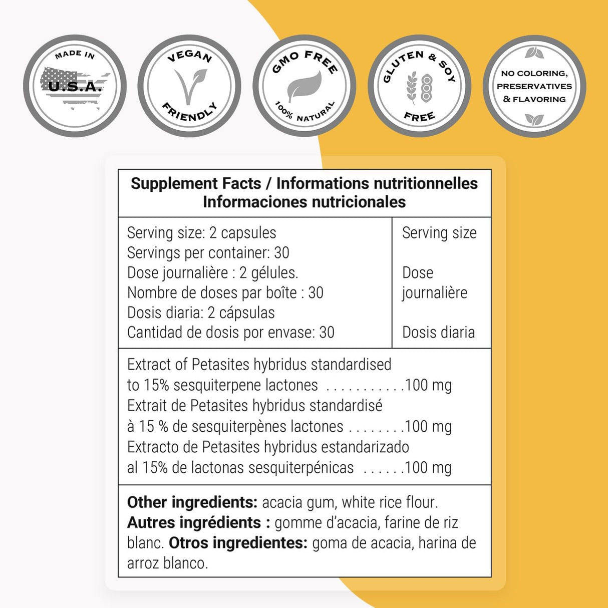Supersmart Butterbur Extract 60 Capsulas