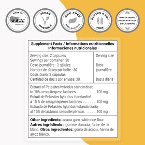 Supersmart Butterbur Extract 60 Capsulas
