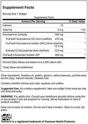 SWANSON - Swanson Ultra Glucosamine Complex & Chondroitin Sulfate 120 Capsulas Blandas 2 Pack - The Red Vitamin MX - Suplementos Alimenticios - {{ shop.shopifyCountryName }}