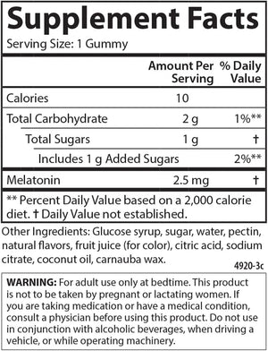 CARLSON - Carlson Melatonin Gummies 2.5Mg. 60 Gomitas - The Red Vitamin MX - Suplementos Alimenticios - {{ shop.shopifyCountryName }}