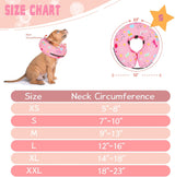 Toptakeit Elevated Inflatable Dog Collar PINKT SMALL