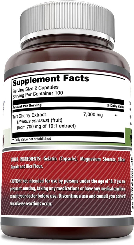 Amazing Formulas Tart Cherry 7000Mg. 200 Capsulas