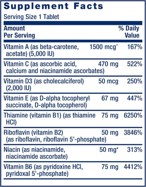 LIFE EXTENSION - Life Extension One-Per-Day Multivitamin 60 Tabletas - The Red Vitamin MX - Suplementos Alimenticios - {{ shop.shopifyCountryName }}
