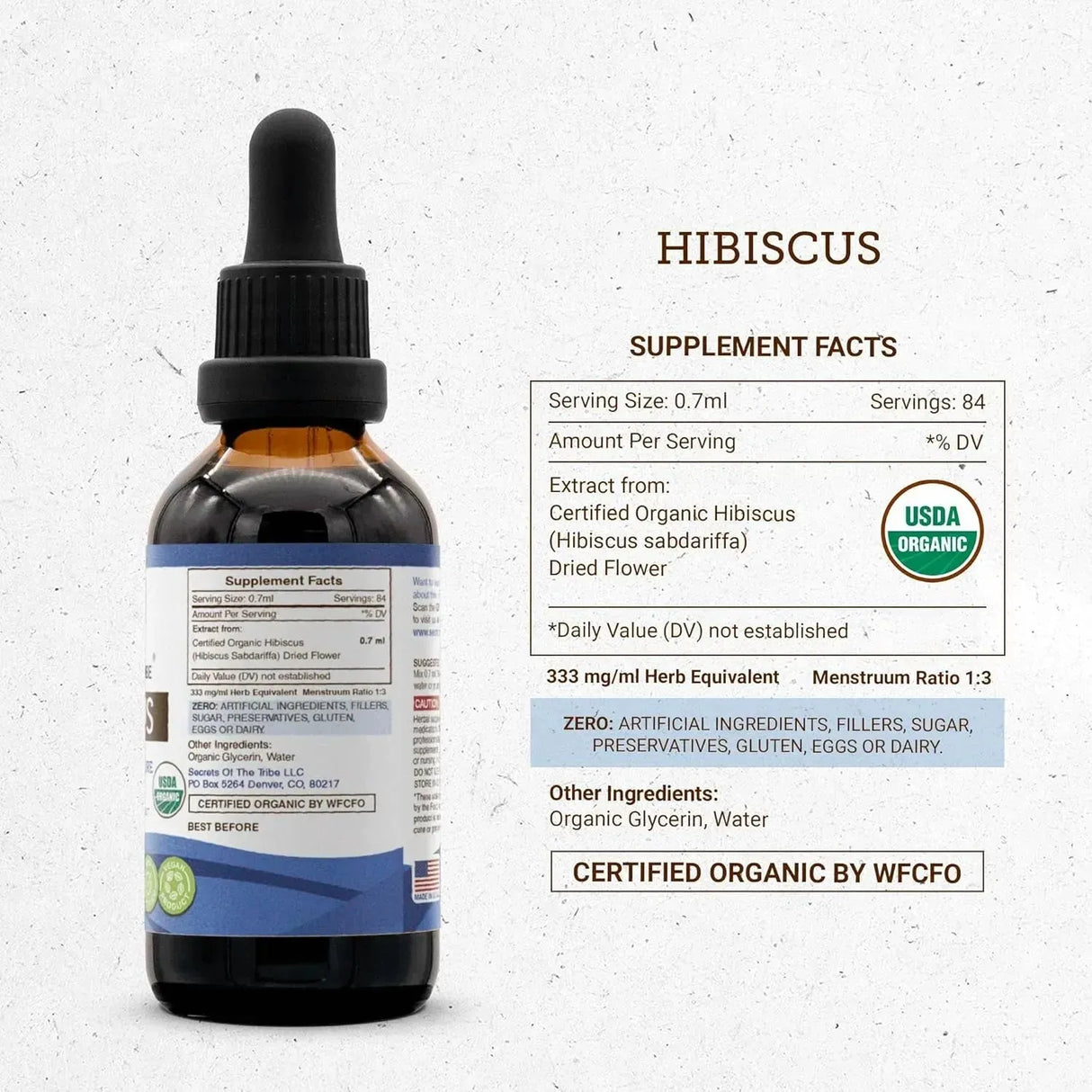 SECRETS OF THE TRIBE - Secrets of the Tribe Hibiscus Tincture Alcohol-Free Liquid Extract 2 Fl.Oz. - The Red Vitamin MX - Suplementos Alimenticios - {{ shop.shopifyCountryName }}