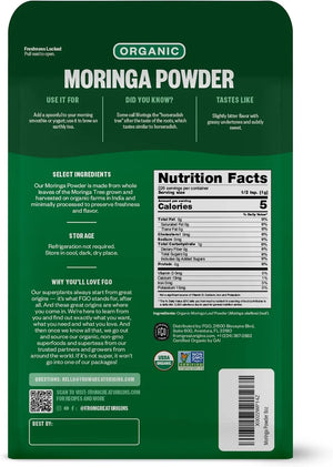 FGO - FGO Organic Moringa Oleifera Leaf Powder 226Gr. - The Red Vitamin MX - Suplementos Alimenticios - {{ shop.shopifyCountryName }}