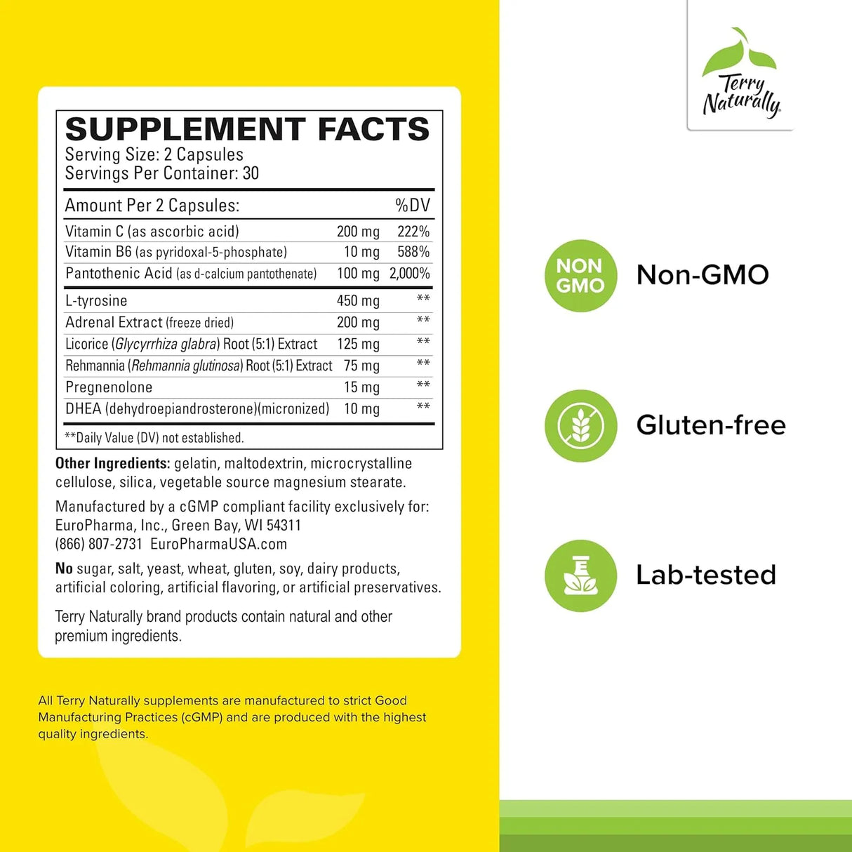 TERRY NATURALLY - Terry Naturally Adrenaplex 60 Capsulas - The Red Vitamin MX - Suplementos Alimenticios - {{ shop.shopifyCountryName }}
