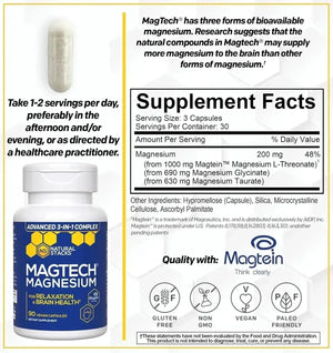 NATURAL STACKS - Natural Stacks MagTech Magnesium 200Mg. 90 Capsulas - The Red Vitamin MX - Suplementos Alimenticios - {{ shop.shopifyCountryName }}