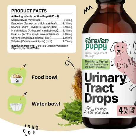 FOREVER PUPPY - Forever Puppy Urinary Tract Drops for Dogs 4 Fl.Oz. - The Red Vitamin MX - Salud De Tracto Urinario Para Perros - {{ shop.shopifyCountryName }}