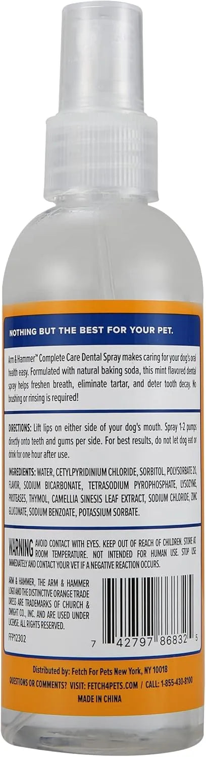 ARM & HAMMER - Arm & Hammer Complete Care Dog Dental Spray Mint Flavor 177Ml. - The Red Vitamin MX - Cuidado Dental Para Perros - {{ shop.shopifyCountryName }}