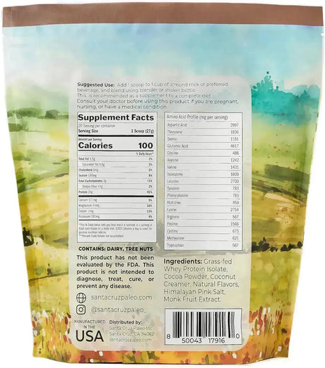 SANTA CRUZ PALEO - Santa Cruz Paleo Whey Protein Powder Grass Fed 20 Servicios Chocolate 539Gr. - The Red Vitamin MX - Suplementos Alimenticios - {{ shop.shopifyCountryName }}