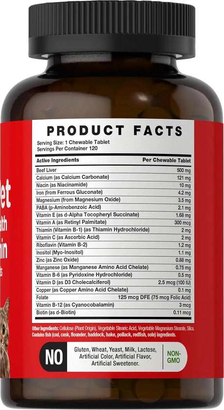 HORBAACH - Horbaach Pet Multivitamins for Dogs & Cats 120 Tabletas Masticables - The Red Vitamin MX - Multivitamínicos Para Perros - {{ shop.shopifyCountryName }}