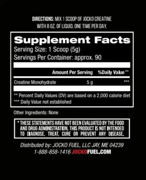 JOCKO FUEL - Jocko Fuel Creatine Monohydrate Powder 90 Servicios Unflavored 454Gr. - The Red Vitamin MX - Suplementos Alimenticios - {{ shop.shopifyCountryName }}