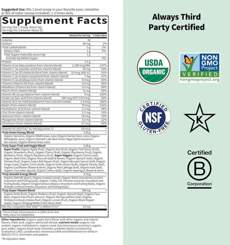 GARDEN OF LIFE - Garden of Life Sport Nutrition Greens and Superfoods Powder 30 Servicios Apple Berry 270Gr. - The Red Vitamin MX - Suplementos Alimenticios - {{ shop.shopifyCountryName }}