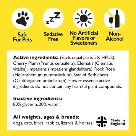 BACH - Bach RESCUE REMEDY PET Dropper Natural Stress Relief 10Ml. - The Red Vitamin MX - Relajantes Para Perros - {{ shop.shopifyCountryName }}