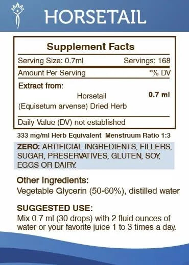 SECRETS OF THE TRIBE - Secrets of the Tribe Horsetail Tincture Alcohol-Free Extract 4 Fl.Oz. - The Red Vitamin MX - Suplementos Alimenticios - {{ shop.shopifyCountryName }}