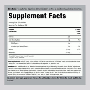 PIPING ROCK - Piping Rock Melatonin Gummies 10Mg. 70 Gomitas - The Red Vitamin MX - Suplementos Alimenticios - {{ shop.shopifyCountryName }}