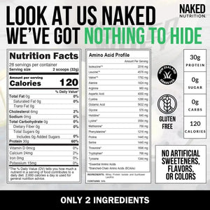 NAKED NUTRITION - Naked Whey Isolate Protein Grass-Fed Protein Unflavored 907Gr. - The Red Vitamin MX - Suplementos Alimenticios - {{ shop.shopifyCountryName }}