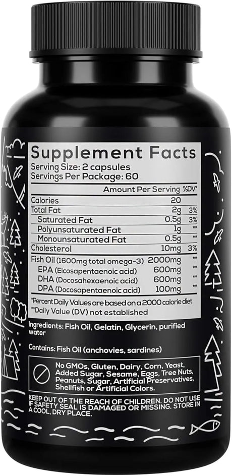 WILD FOODS - Wild Foods Fish Oil Omega 3 1600Mg. 120 Capsulas - The Red Vitamin MX - Suplementos Alimenticios - {{ shop.shopifyCountryName }}